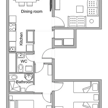 Apartment Daret 3 Bdr Split
